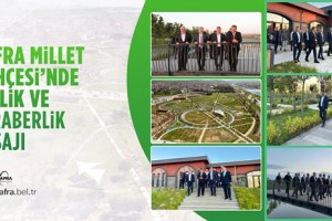 Samsun Protokolü Bafra Millet Bahçesi’ni İnceledi